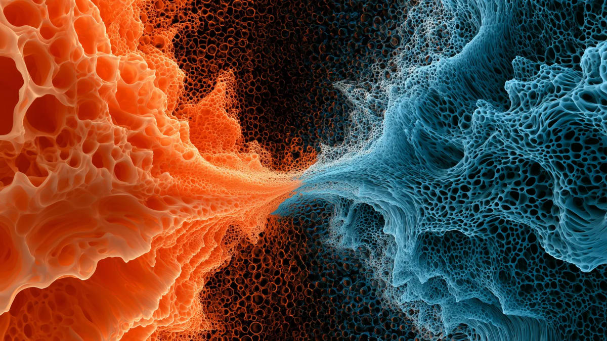 Digital visualization showing colorful interconnected genetic pathways mapping animal evolution across species