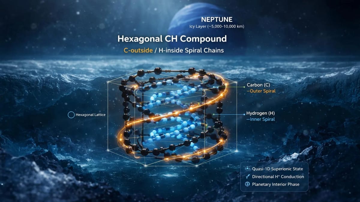 Scientists Find "Spiral Ice" Inside Uranus and Neptune