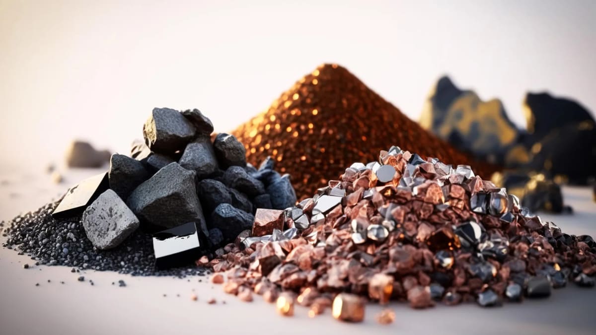 Scientist examining rare earth mineral samples in Swedish research laboratory focused on sustainable magnet production