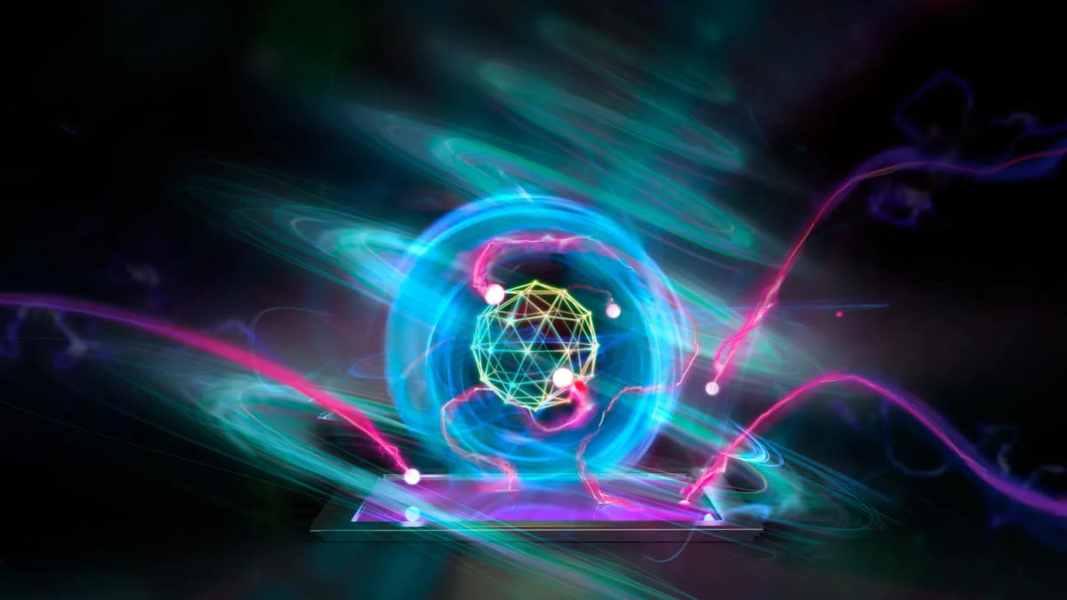 Artistic rendering of microscopic superconducting quantum heat engine operating at near absolute zero temperatures