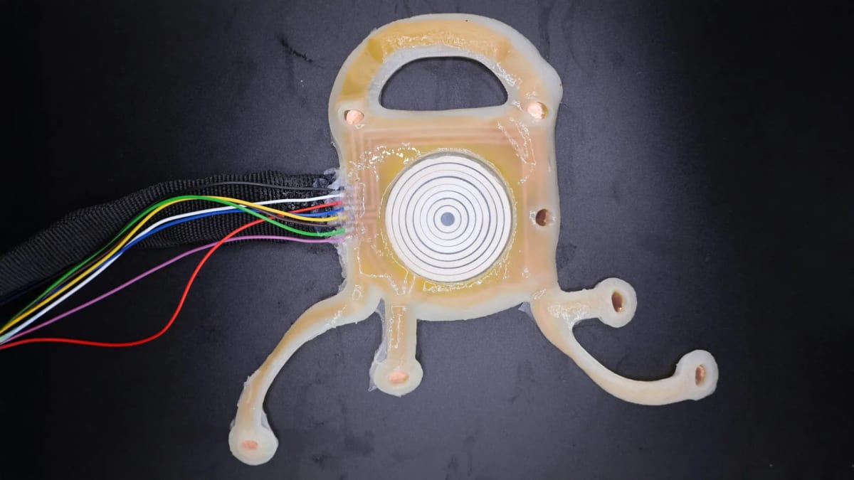 Soft wearable ultrasound patch attached to person's skin for enhanced sleep monitoring