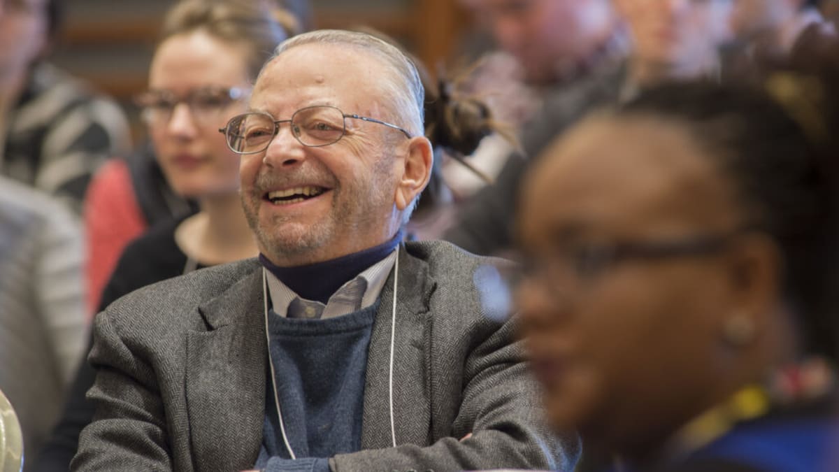 Portrait of immunologist Barry Bloom in his laboratory at Harvard School of Public Health