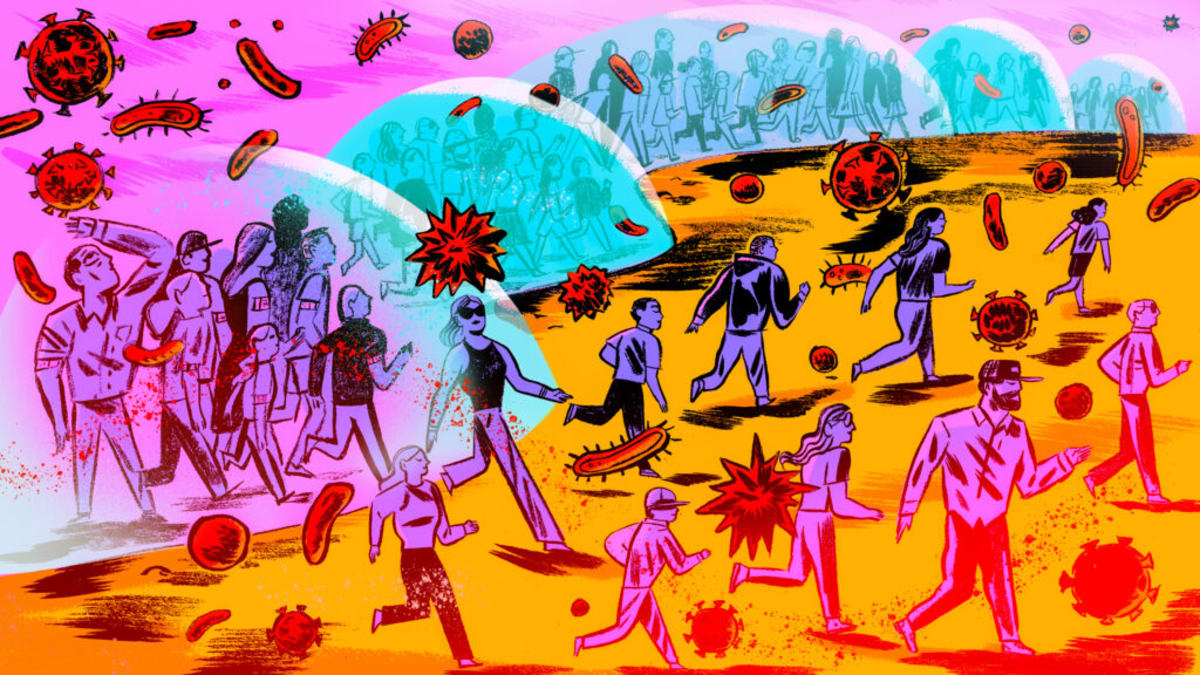 Diverse multigenerational family smiling together showing how vaccines protect entire communities across ages