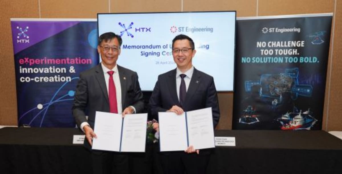 Model of Singapore's new public safety satellite on display at technology summit