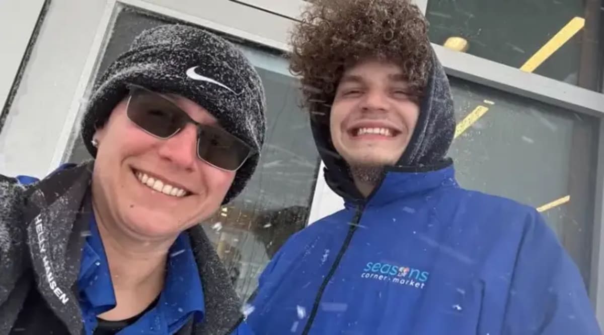 Gas Station Workers Pull 36-Hour Shift During Blizzard