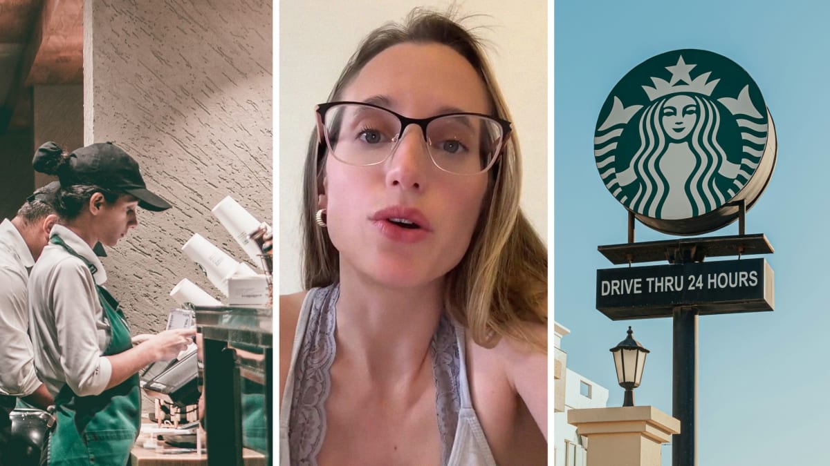 Starbucks Barista Makes Rattle for Crying Toddler