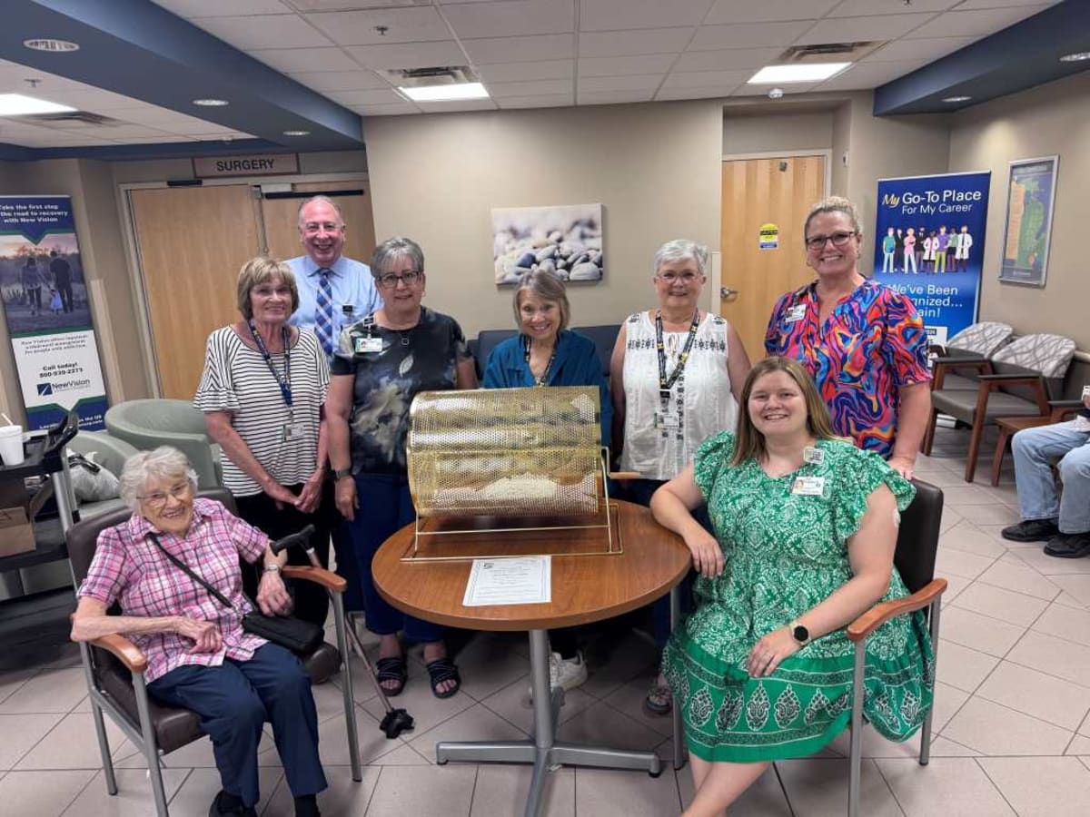 MyMichigan Medical Center Clare volunteers gather to draw winning raffle tickets for community fundraiser