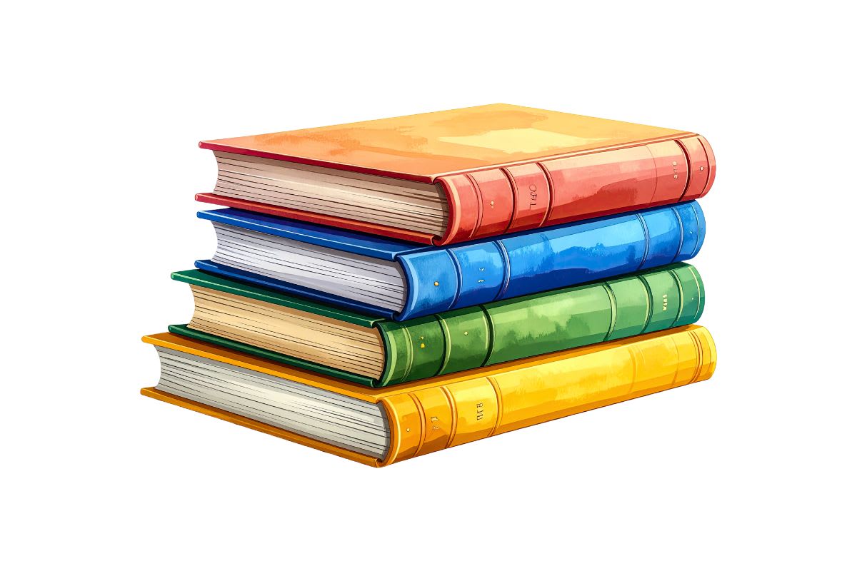 Stacks of colorful children's books ready for donation to Chicago school libraries