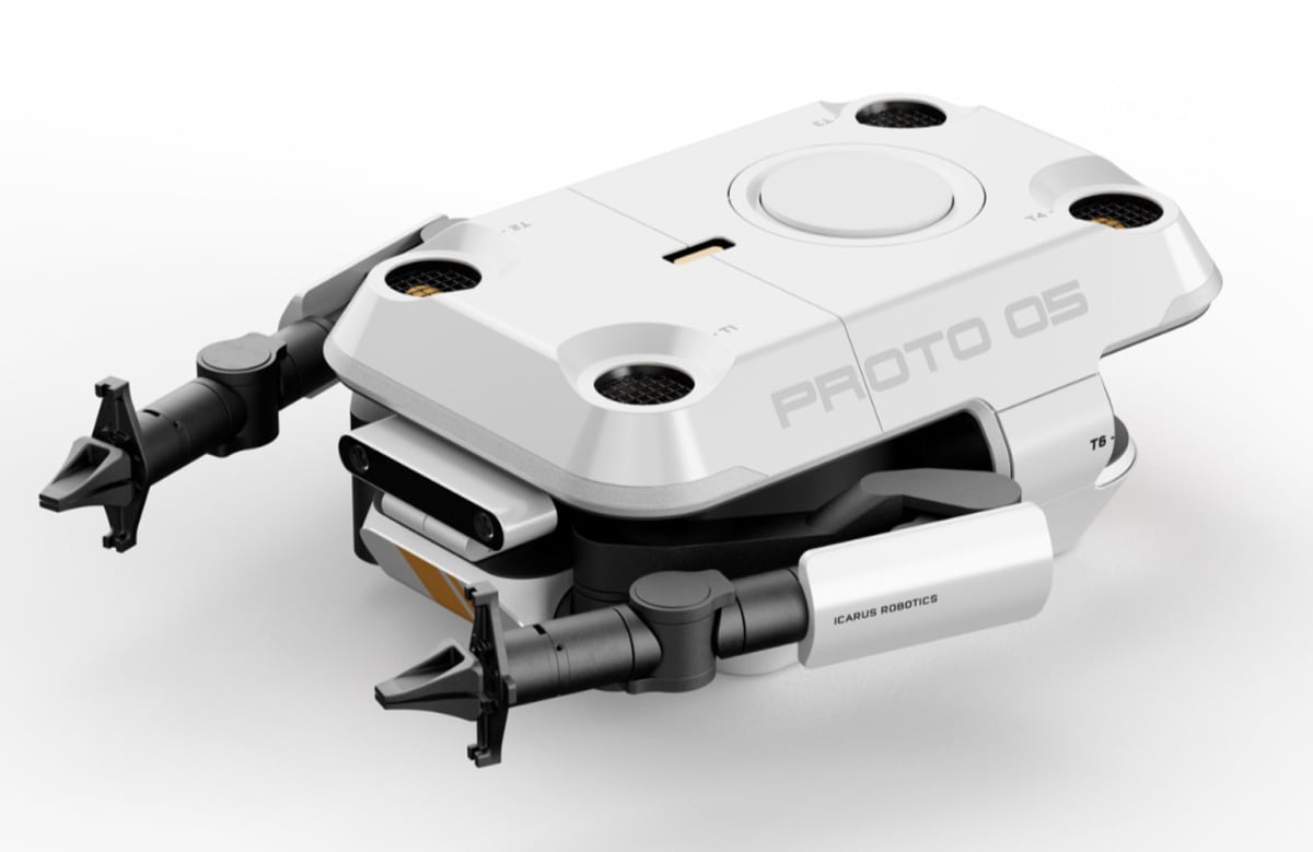 Rendering of JOY autonomous free-flying robot designed for International Space Station operations