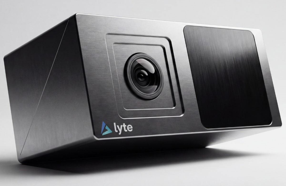 Lyte's LyteVision sensor system showing integrated perception technology for industrial robots