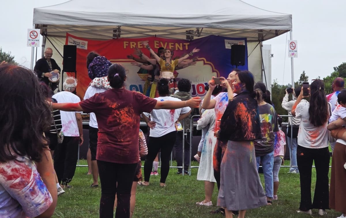 Auckland's Holi Festival Unites Community in Color