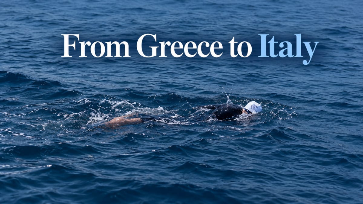 Greek Swimmer Conquers 91km Greece-to-Italy Route - Image 2