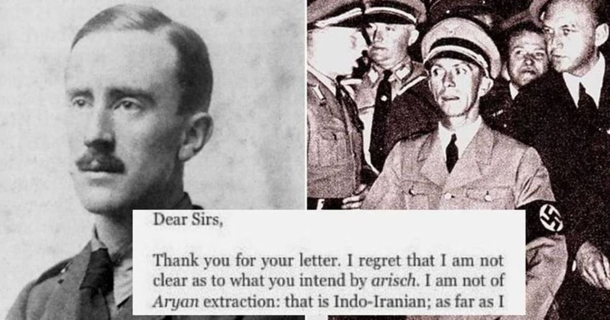 Tolkien's 1938 Letter to Nazis Is Still Perfect Today - Image 3
