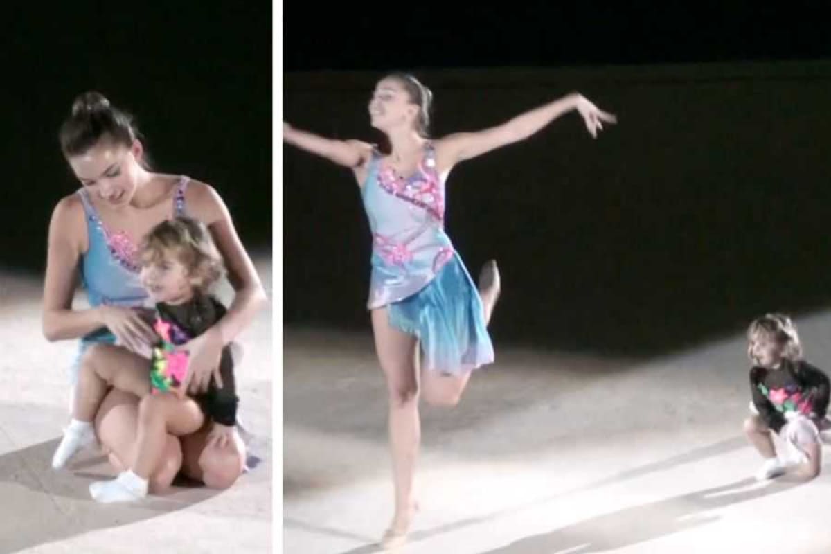Russian Gymnast Performs With Daughter in Viral Routine - Image 3