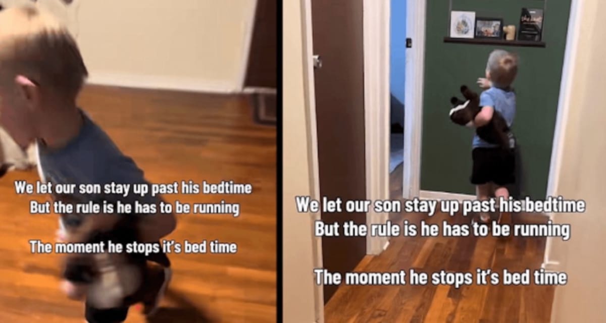 Parents Let Toddler Stay Up Late If He Keeps Running - Image 3