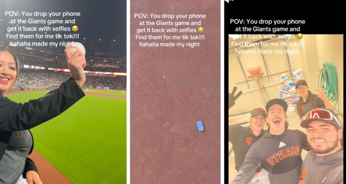 Giants Field Crew Returns Phone With Selfie Surprise - Image 3