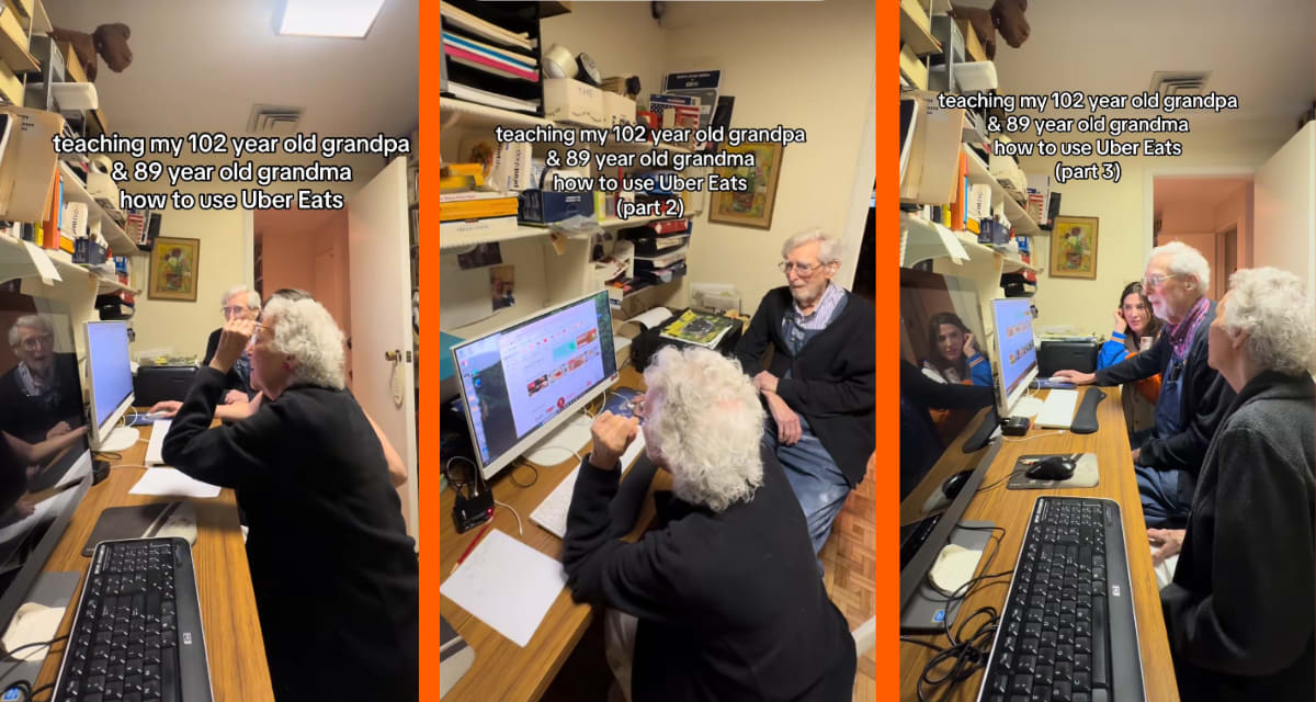 102-Year-Old Grandpa Masters Uber Eats With Granddaughter - Image 3