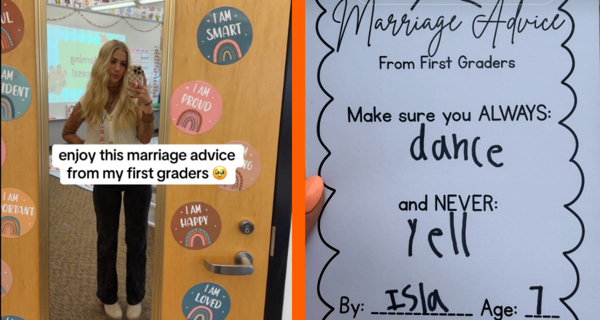 First Graders Share Marriage Advice: Coffee, Costco, Puppies