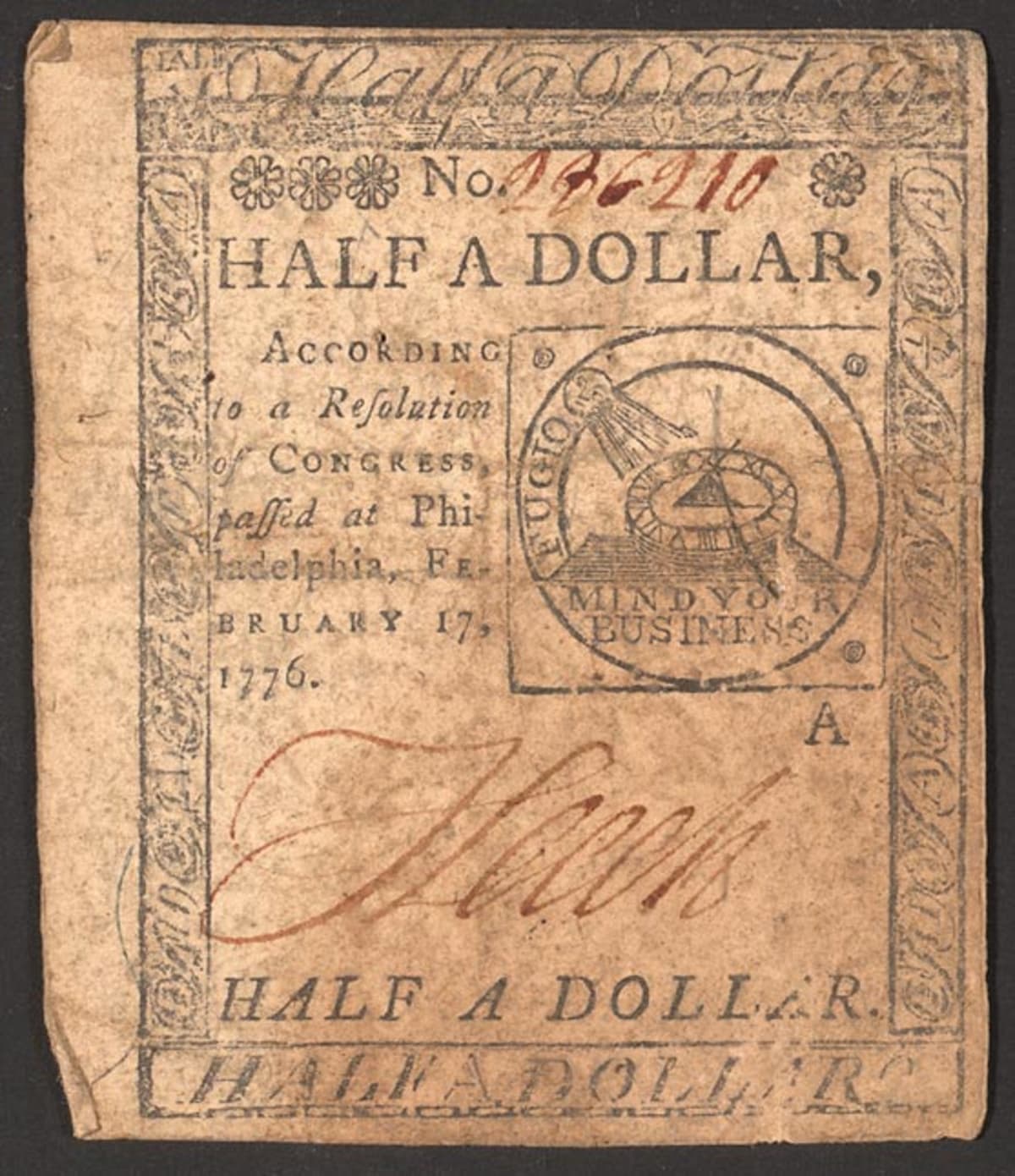 Franklin Beat Counterfeiters with Mica and Colored Silk - Image 4