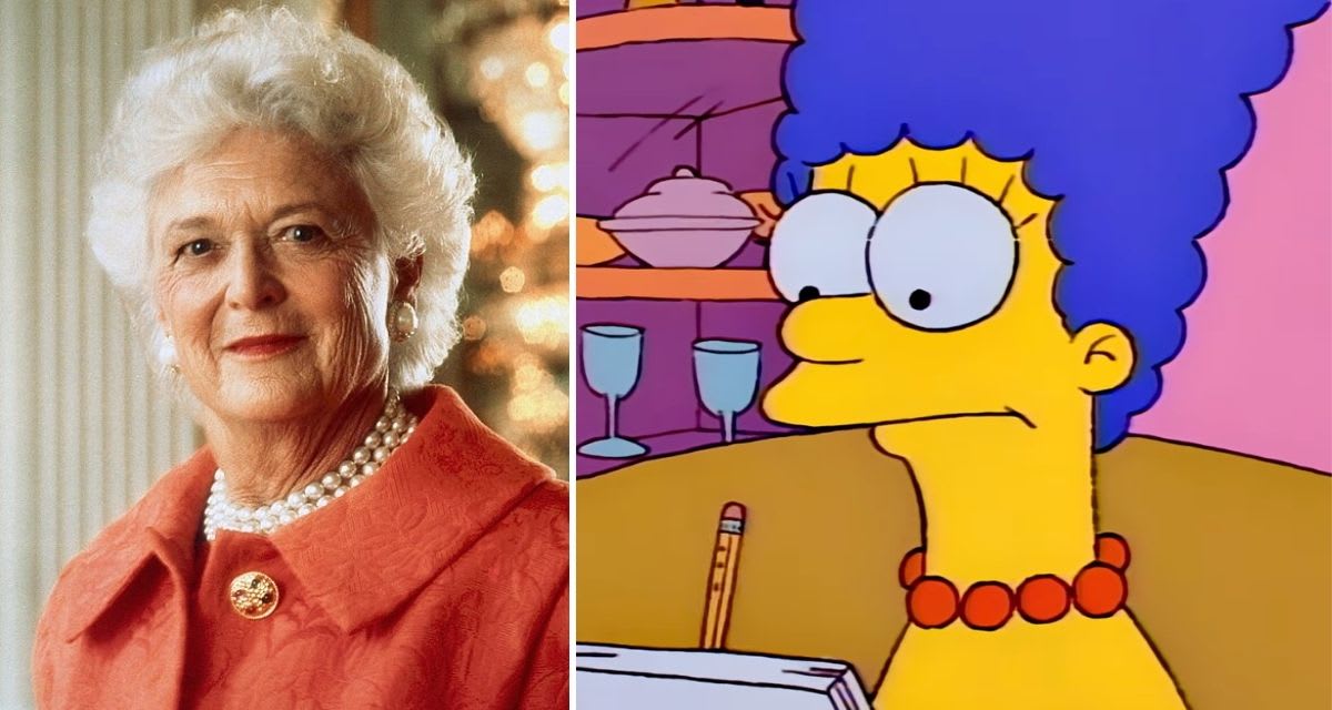 Barbara Bush's handwritten apology letter to Marge Simpson from 1990