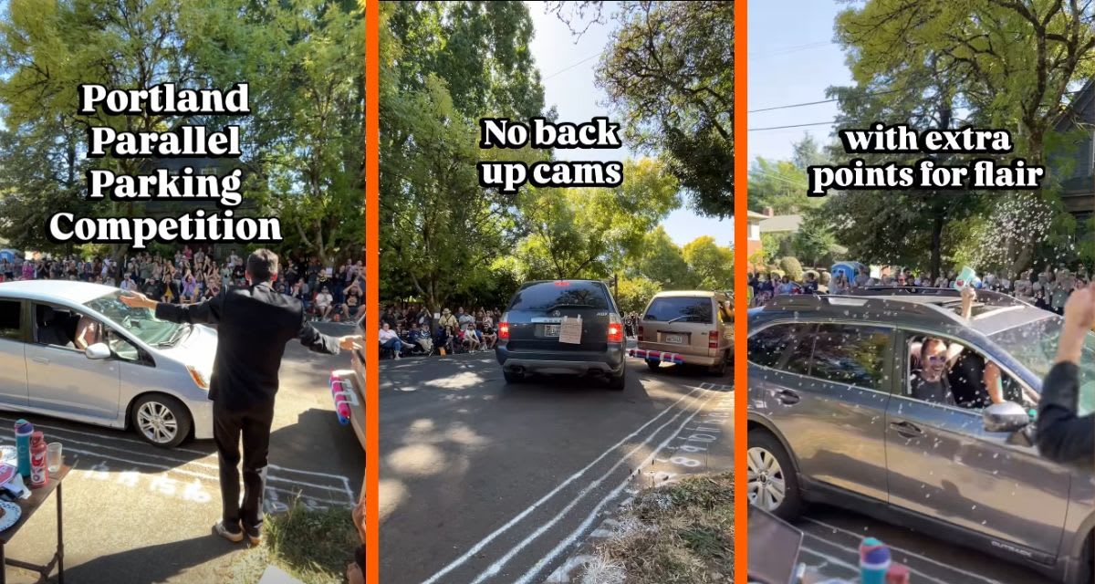 Portland's Parallel Parking Contest Drew Hundreds of Fans - Image 3