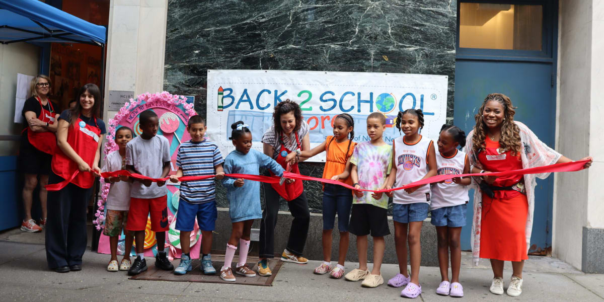 NYC Kids Get Free Back-to-School Supplies and Big Smiles