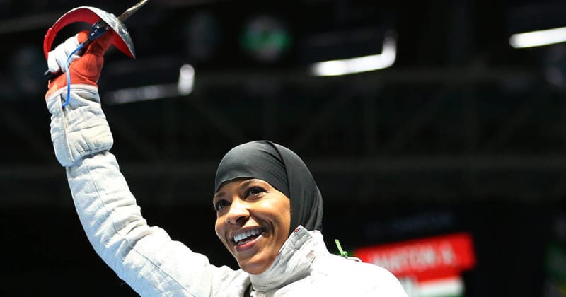 Olympic Medalist Ibtihaj Muhammad Visits Plainfield Schools