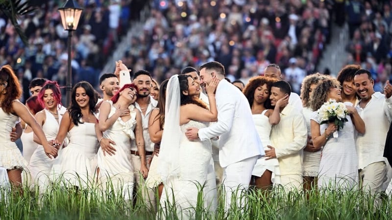 Bad Bunny Hosts Real Wedding at Super Bowl Halftime Show