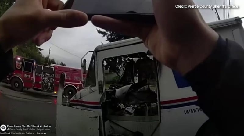 Deputy Pulls Mail Driver from Burning Truck in Washington - Image 3
