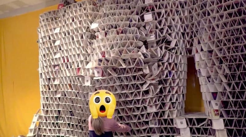 Artist Turns 63,000-Coaster Tower Into Interactive Fun - Image 2