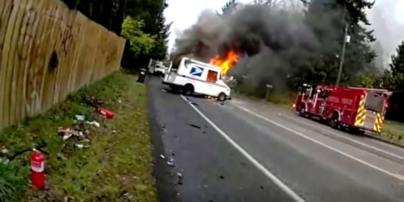 Deputy Pulls Mail Driver from Burning Truck in Washington - Image 2