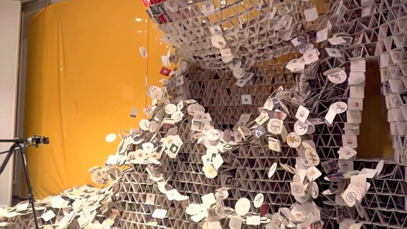 Artist Turns 63,000-Coaster Tower Into Interactive Fun - Image 3