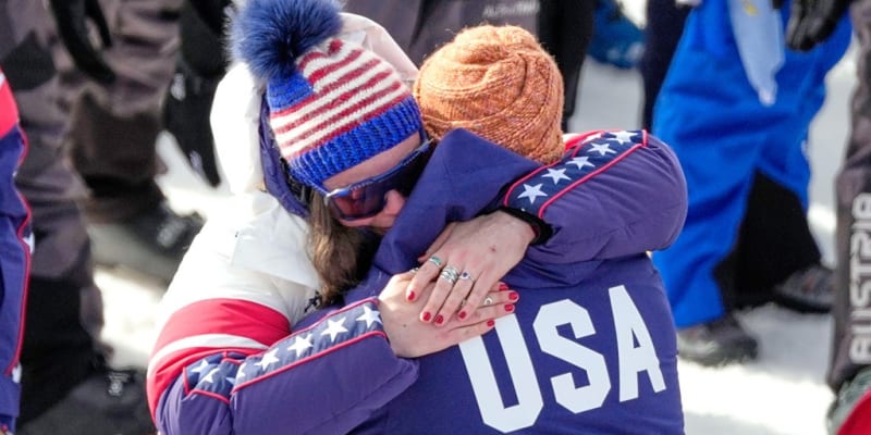 Olympic Gold Medalist Gets Engaged at Finish Line - Image 2