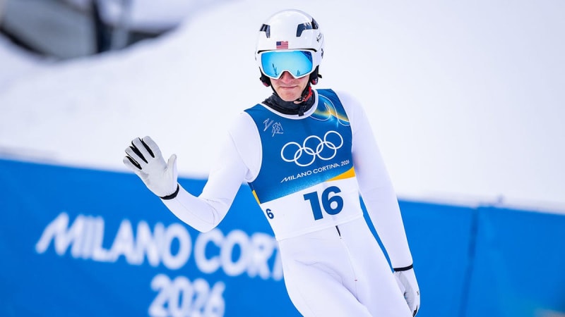US Ski Jumper Hit by Leaf Blower, Completes Jump Anyway - Image 3