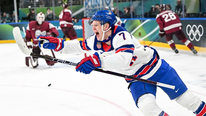 Team USA Opens Olympics With 5-1 Win Over Latvia - Image 5