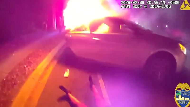 Deputy Saves Woman Seconds Before Car Bursts Into Flames - Image 4