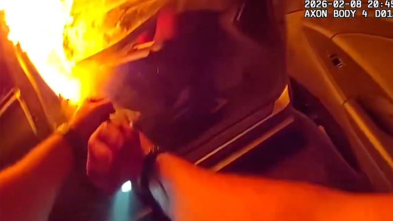 Deputy Saves Woman Seconds Before Car Bursts Into Flames - Image 3