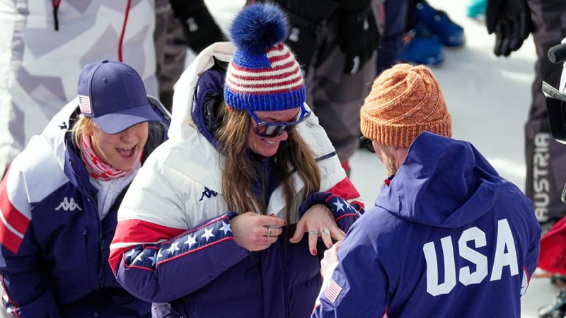 Olympic Gold Medalist Gets Engaged at Finish Line - Image 4