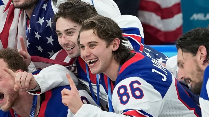 Jack Hughes Scores Golden Goal for USA's First Win Since 1980 - Image 5