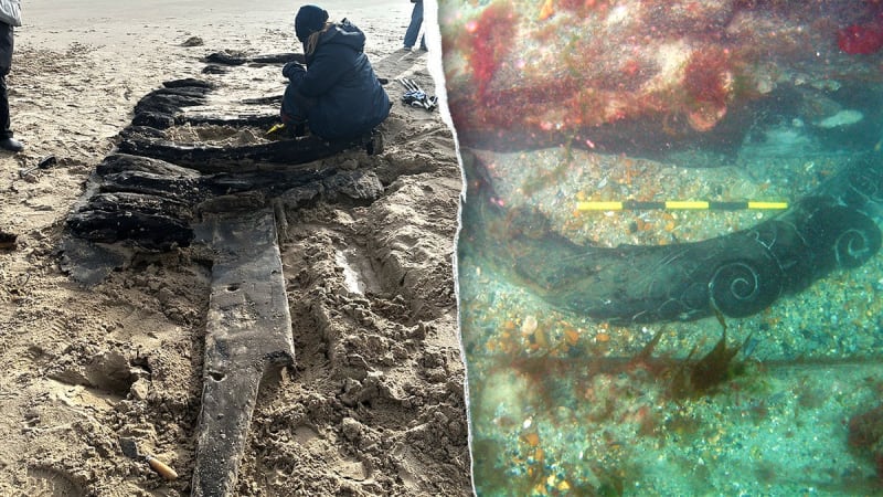 400-Year-Old Shipwreck Resurfaces on English Beach - Image 4