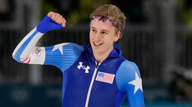 Jordan Stolz Wins Gold, Sets Olympic Record in 1,000 Meters - Image 3