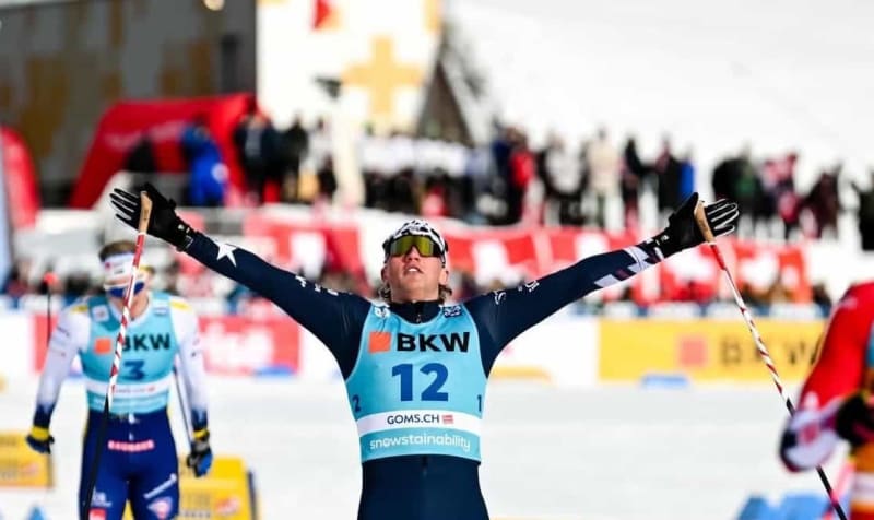 Alaska Skier Gus Schumacher Takes 2nd World Cup Silver