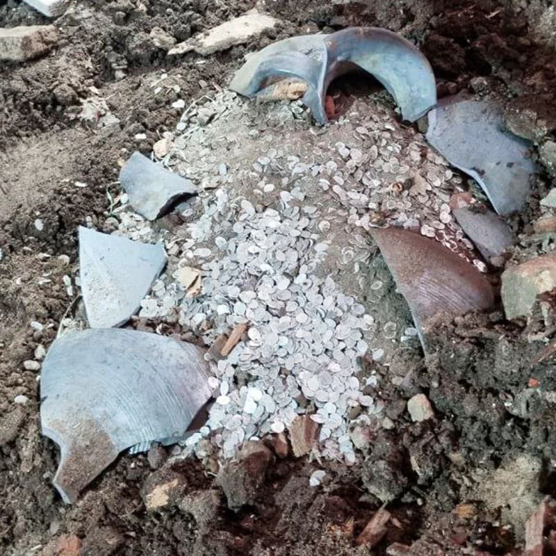 20,000 Silver Coins Found Hidden in Russian Merchant's House