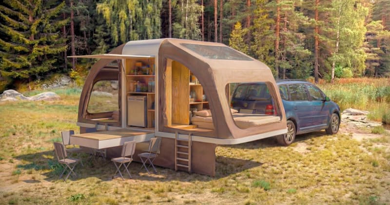 Wingcube Camper Folds From Box to 8-Person Tent in Minutes