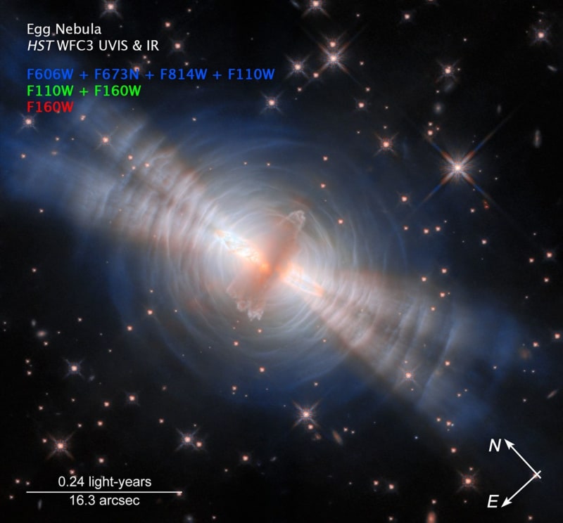 Hubble Reveals 'Egg Nebula' Star's Beautiful Final Days - Image 4