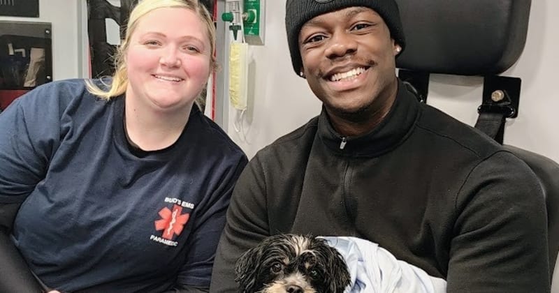 Dolton Firefighters Save Puppy from House Fire