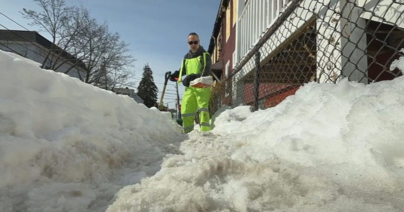 ER Nurse Chips Through 6 Inches of Ice for Wheelchair Users
