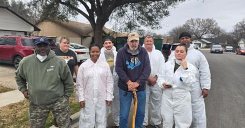 Volunteers Fill 3 Dumpsters to Save Veteran's Home - Image 2
