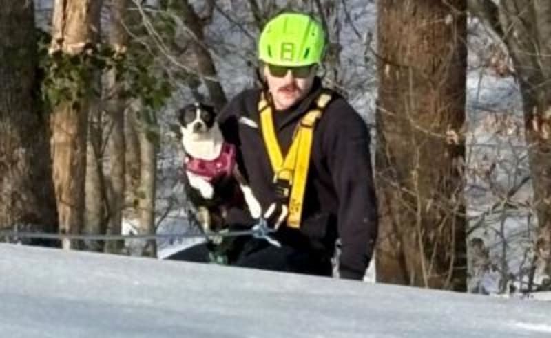 Firefighters Rescue Man and Dog From Icy Virginia Hill - Image 5