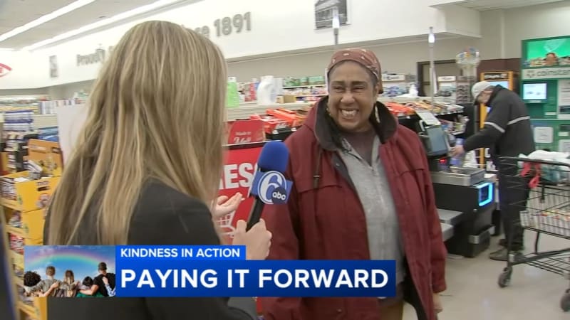 Philly News Station Pays Groceries on Kindness Day